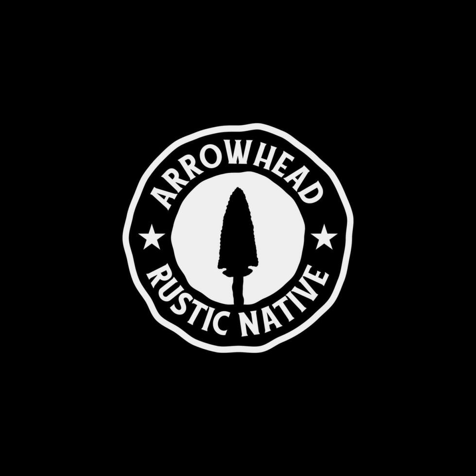 Creative rustic native arrowhead logo design vector concept illustration idea