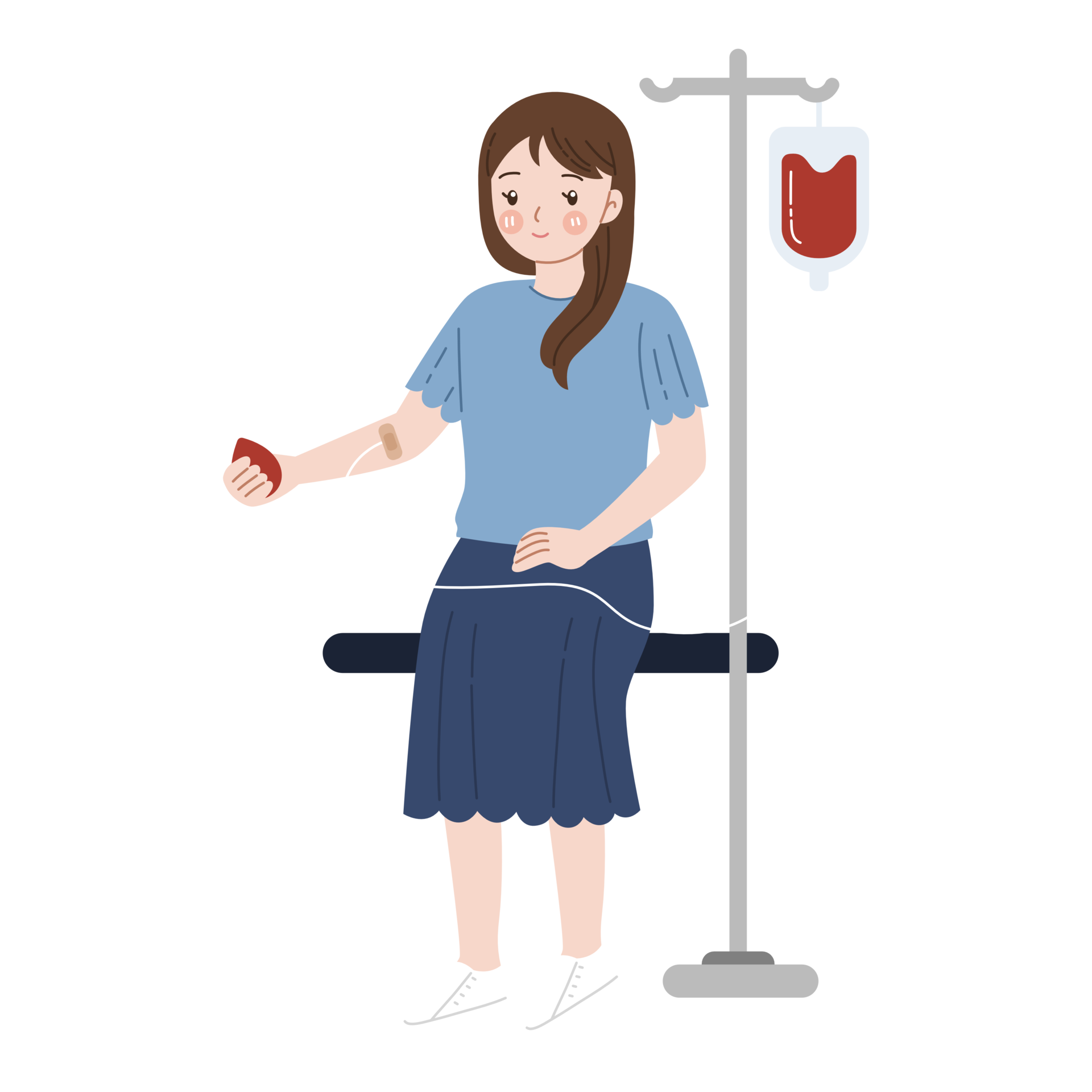 donate blood cartoon character illustration 24553384 PNG