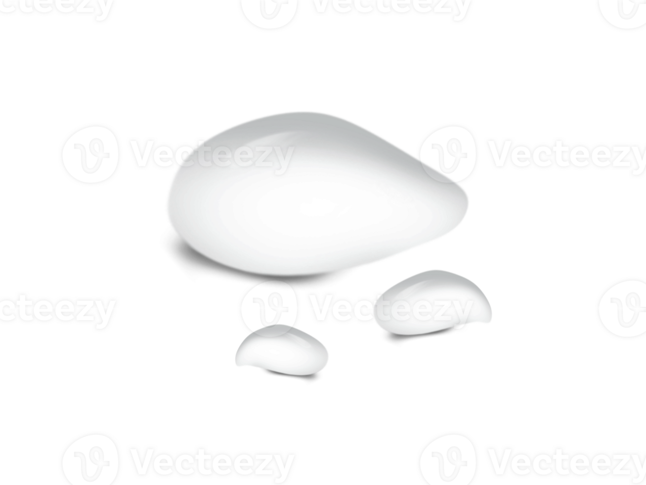 impostato di acqua far cadere forma su trasparenza sfondo png