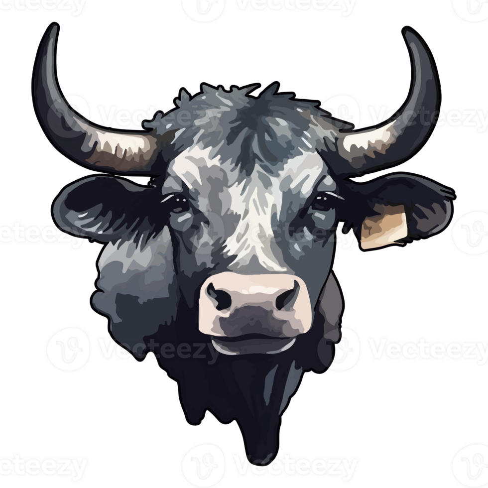 vaca moderno pop arte estilo, colorida vaca ilustração, pastel fofa cores, ai gerado. png