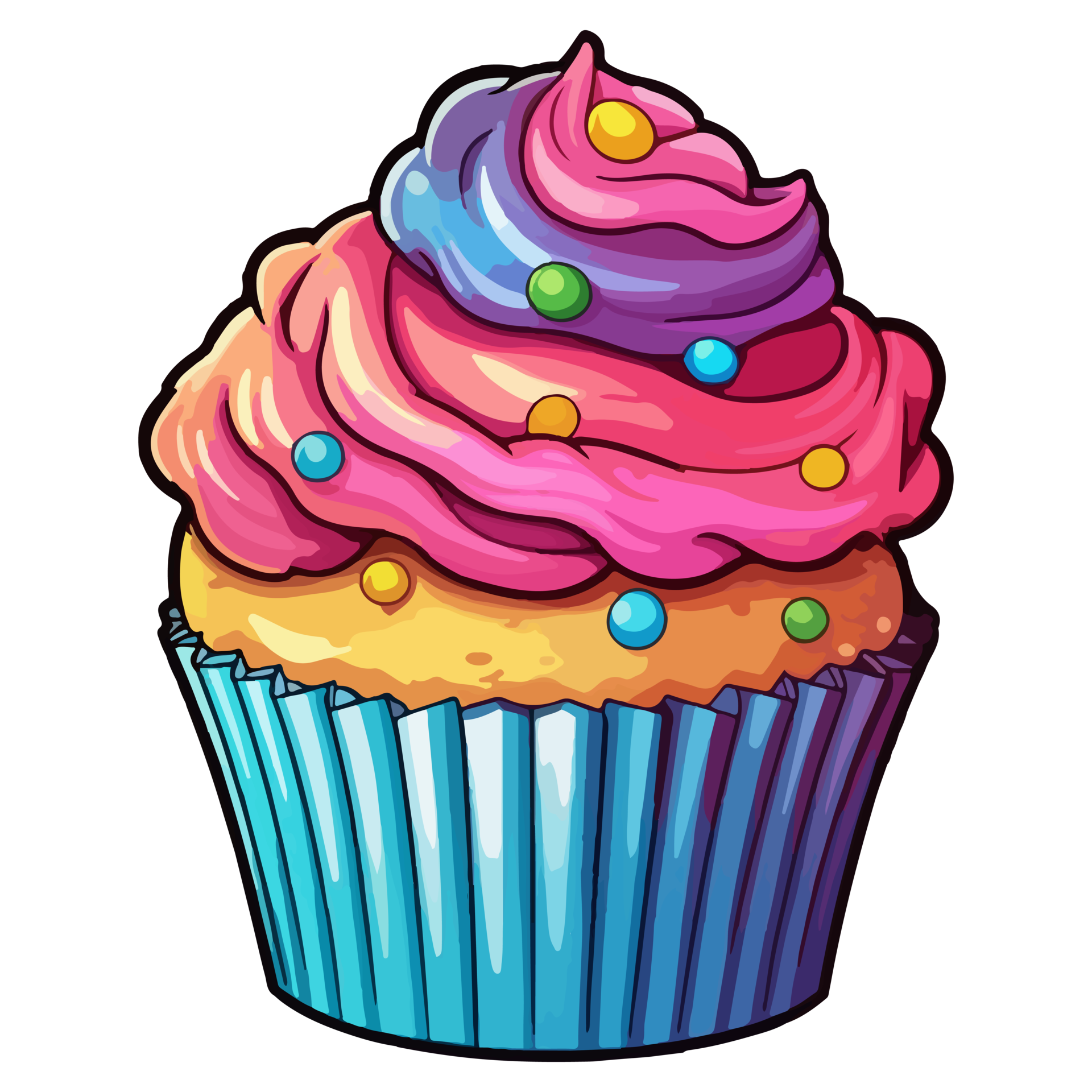 Cupcake Sticker