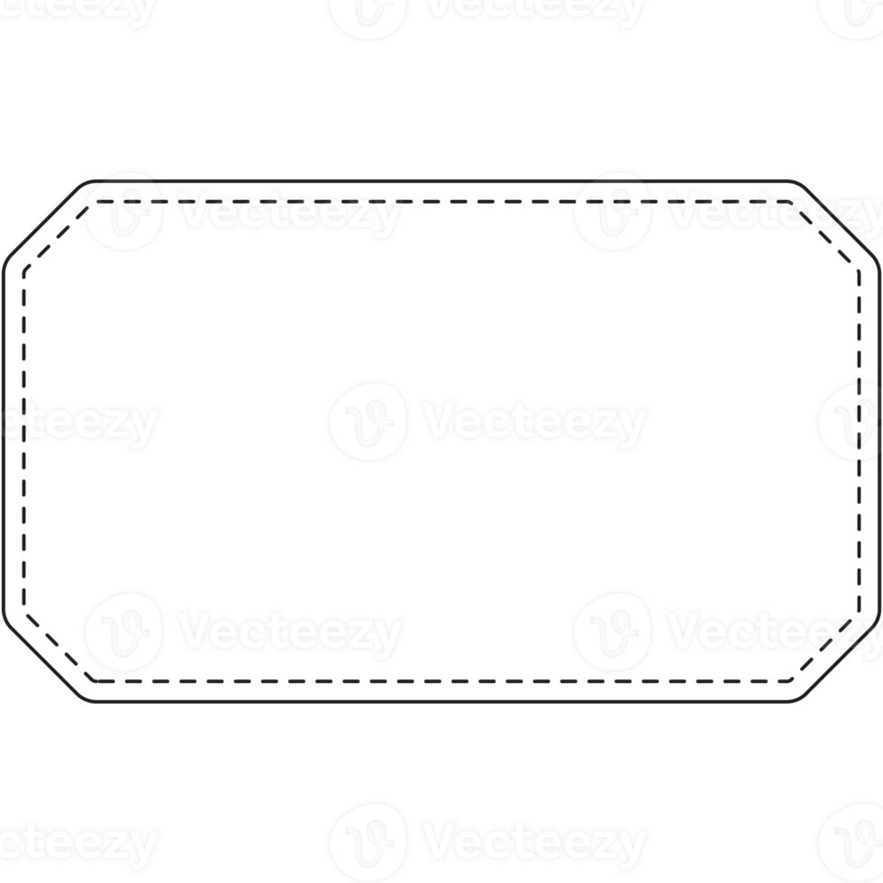 Rectangle line vintage frames border png