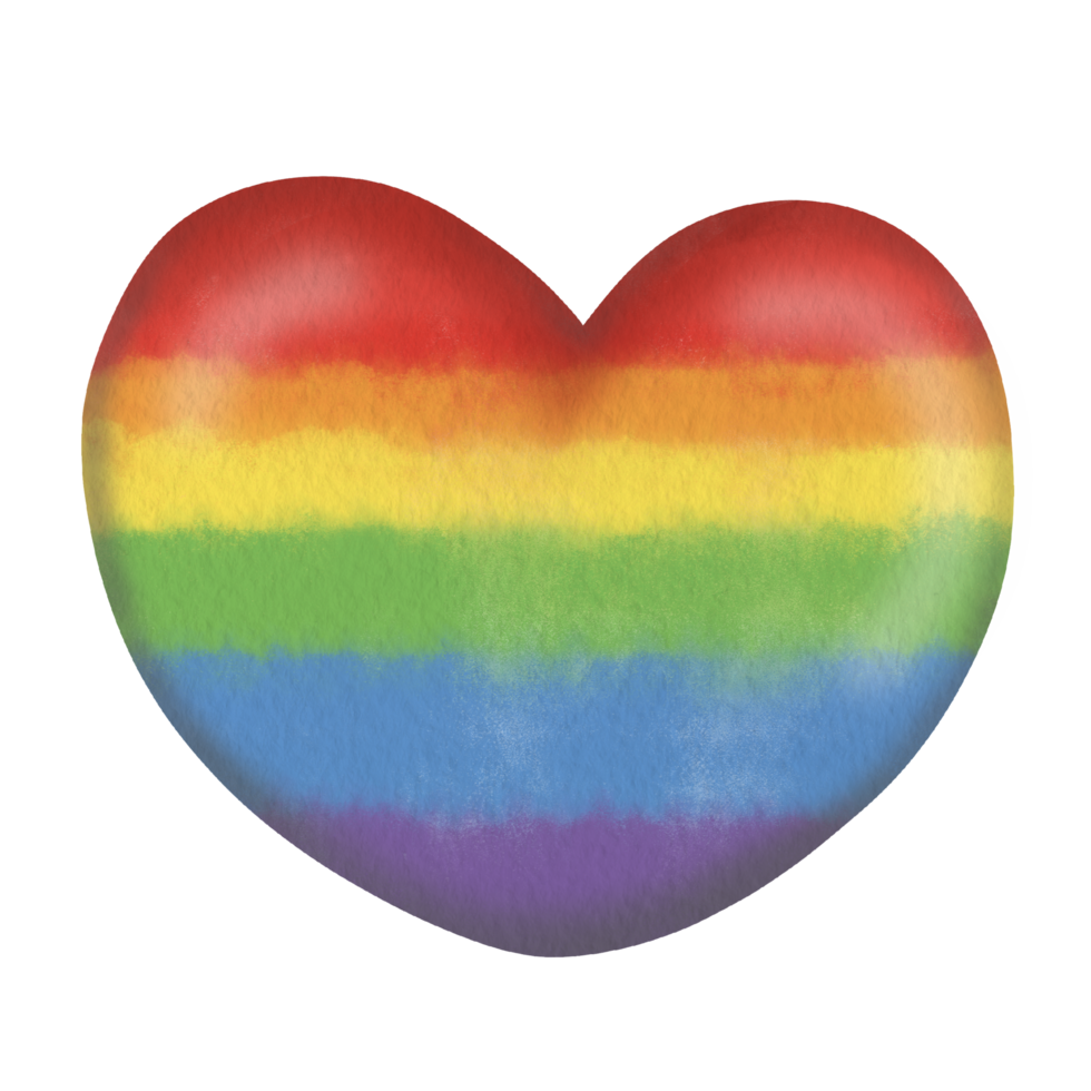 Pride element png, Pride month watercolor clipart png