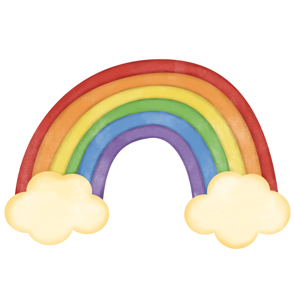 Element Pride month png, Rainbow element, Pride water digital painting clipart png