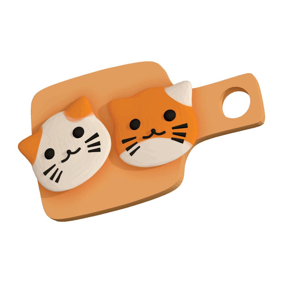 Cat cookies asset png