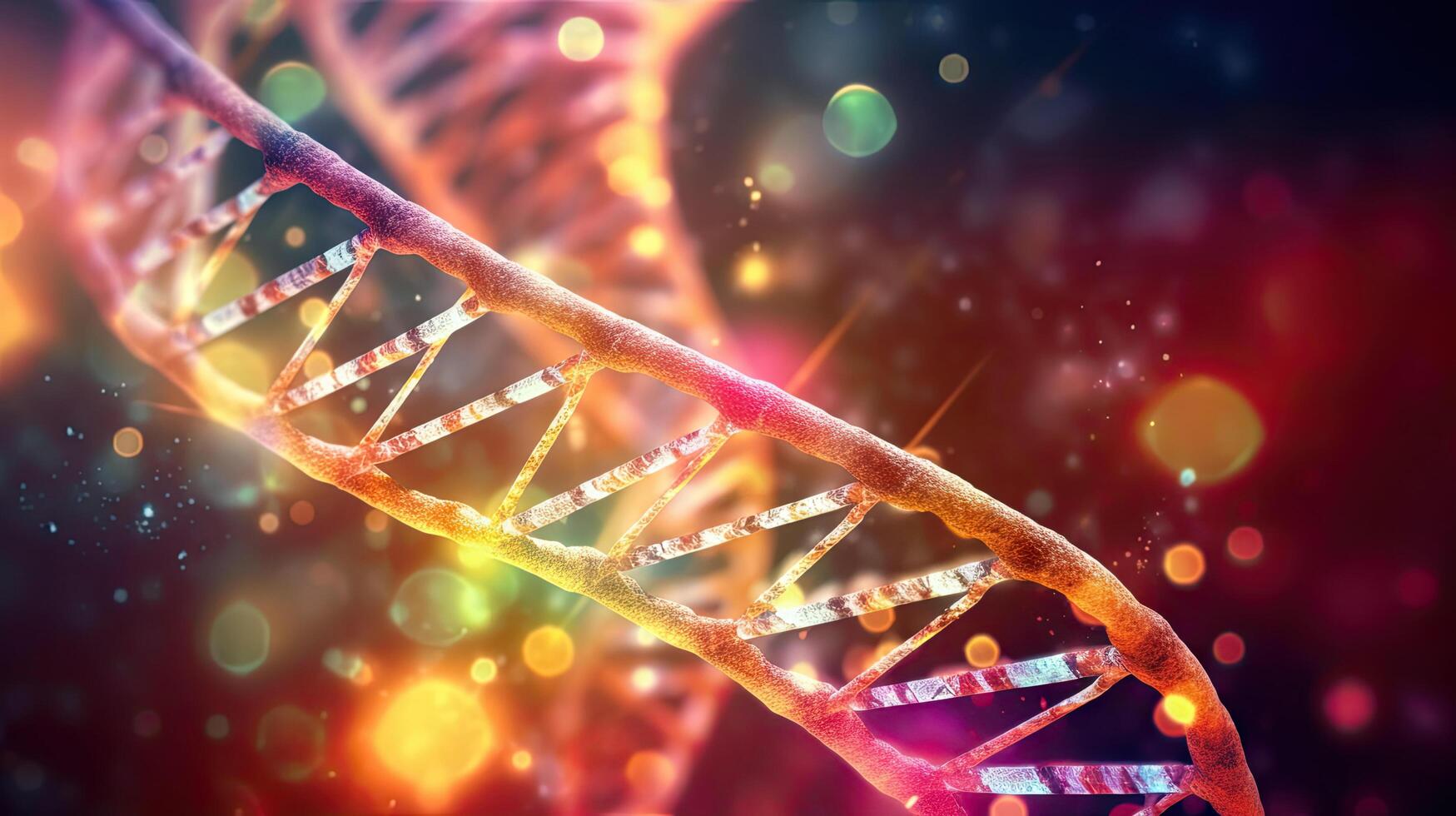Human cell biology DNA molecular structure. . photo