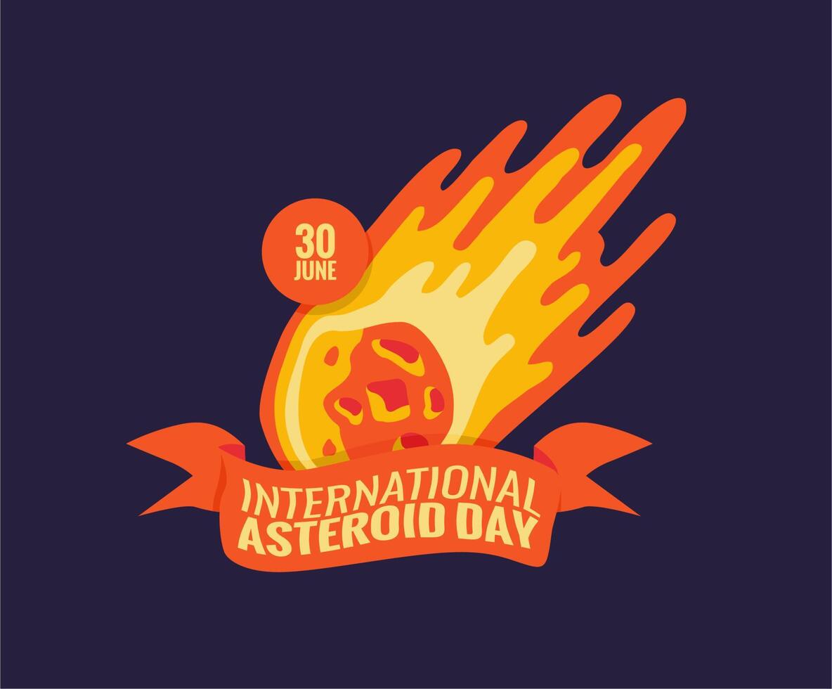 international asteroid day banner template vector stock 24554300 Vector