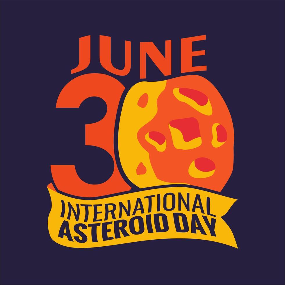 international asteroid day banner template vector stock 24554302 Vector