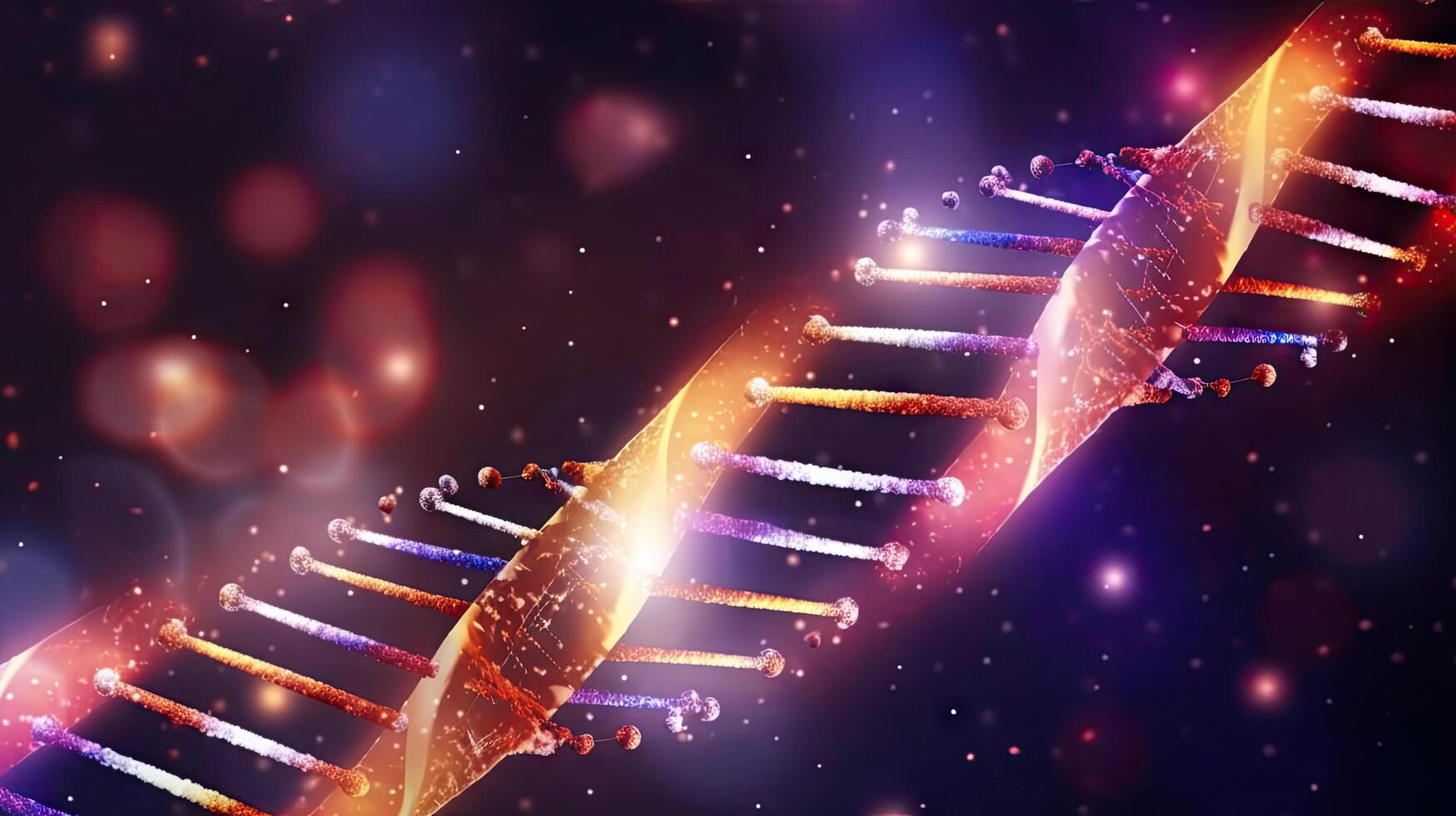 Human cell biology DNA molecular structure. . photo