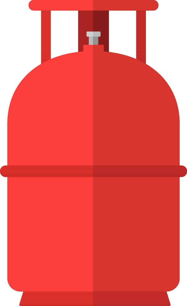 Isolated Gas Cylinder Icon In Flat Style. vector