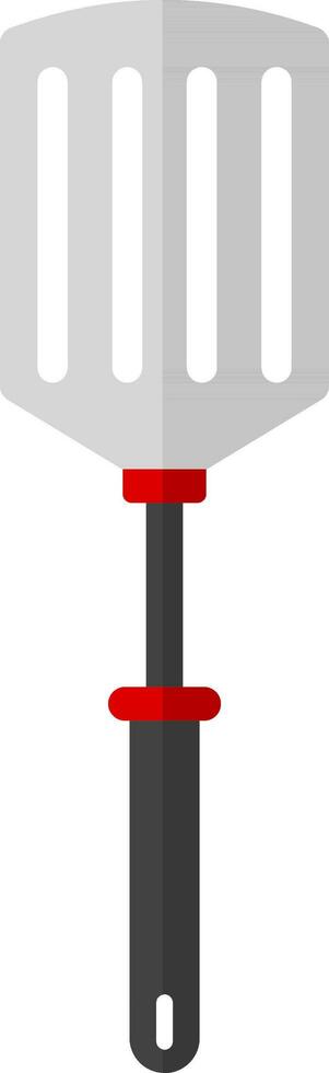 Gray Spatula Icon In Flat Style. vector