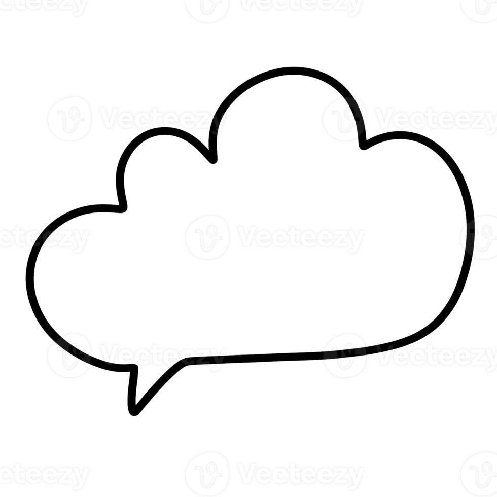 Speech Doodle frame png