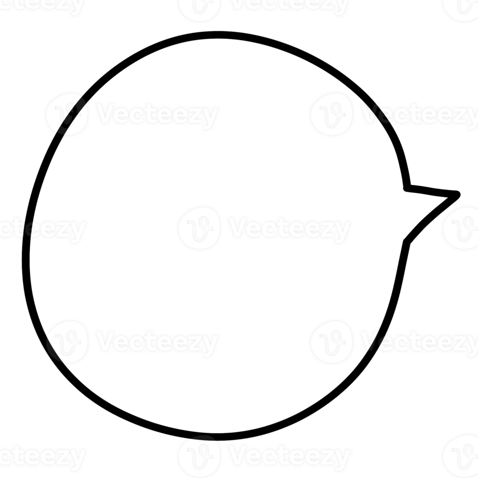 Speech Doodle frame png