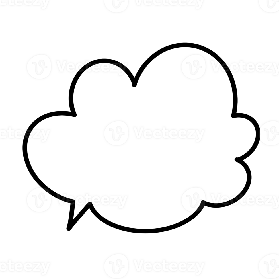 Speech Doodle frame png