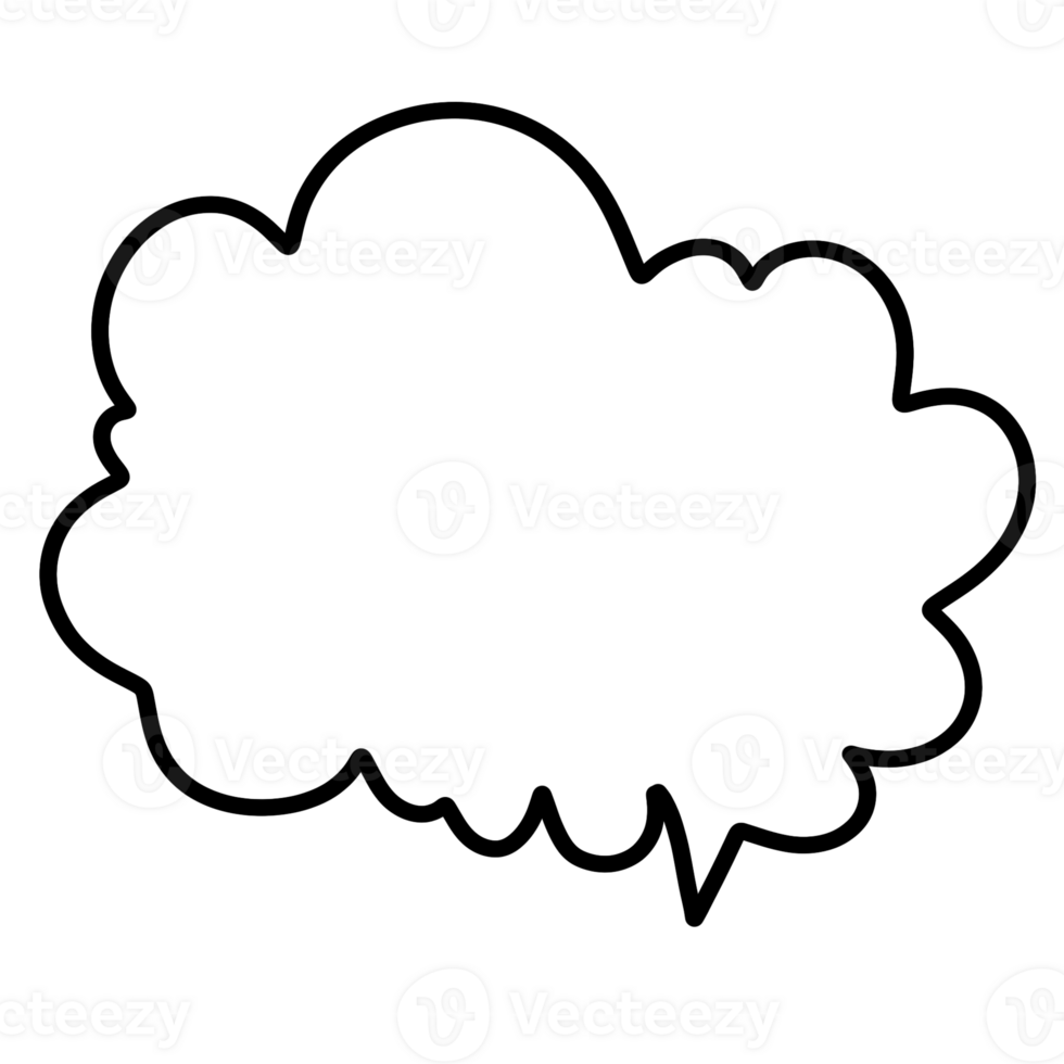 Speech Doodle frame png