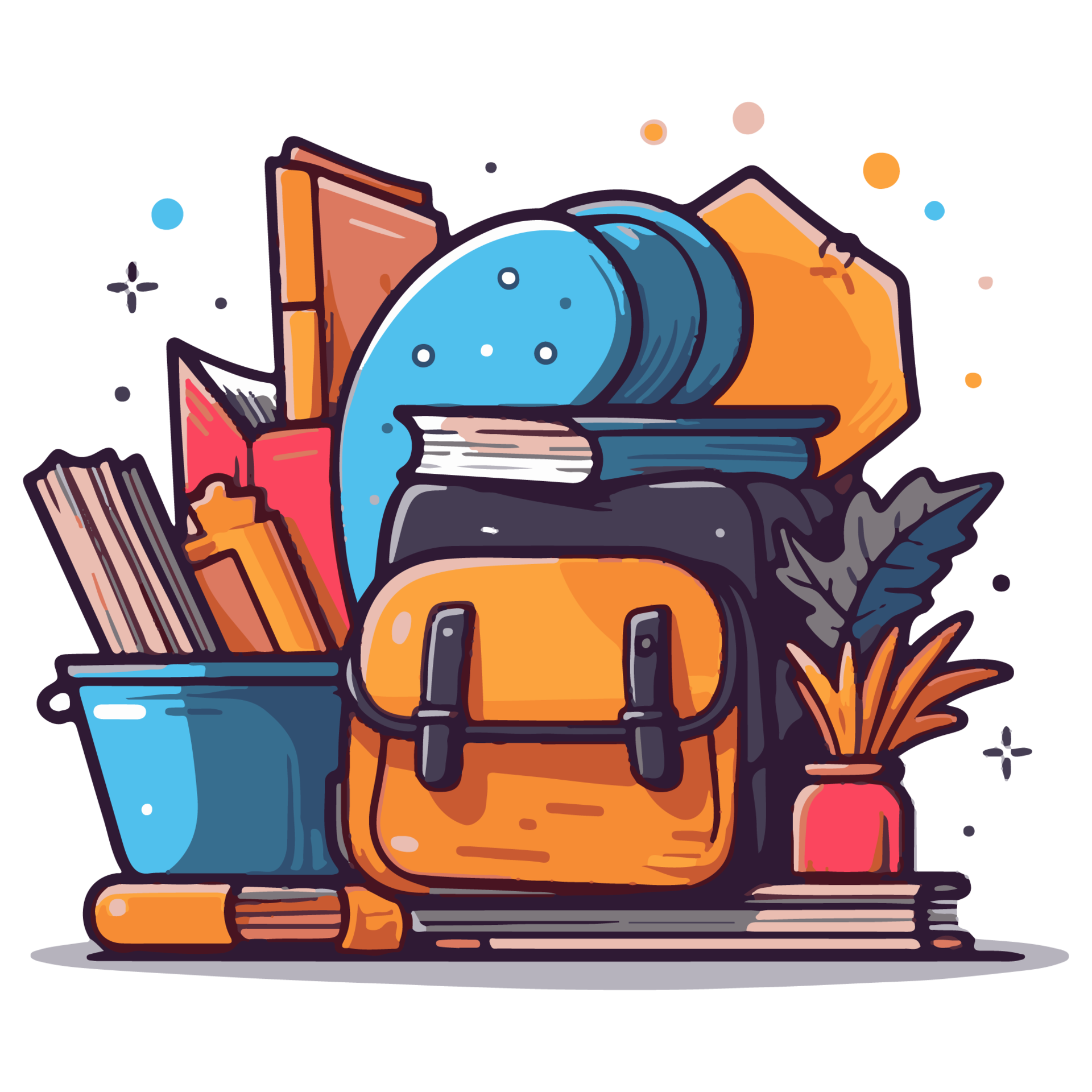 cute illustration of back to school icon 24555707 PNG