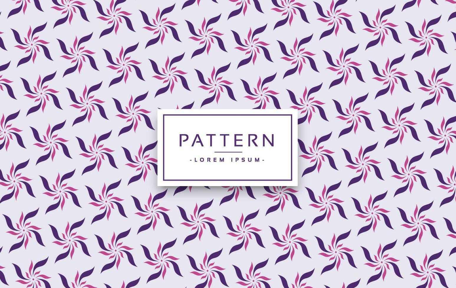 Seamless flowers spinning pattern design, Floral pattern vector background