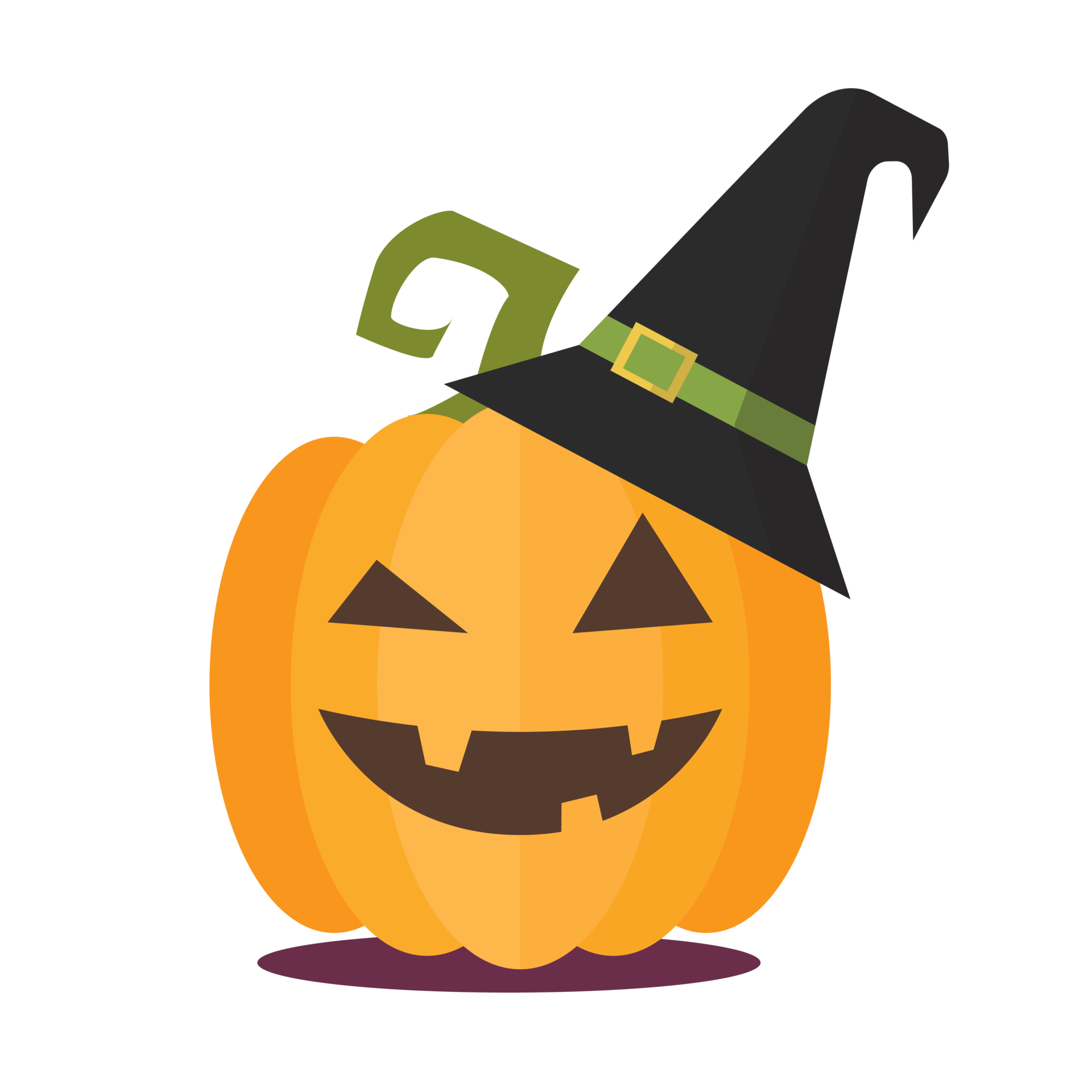 Halloween Pumpkins Wearing Witch Hat 24555816 PNG halloween-pumpkins-wearing-witch-hat-24555816-png