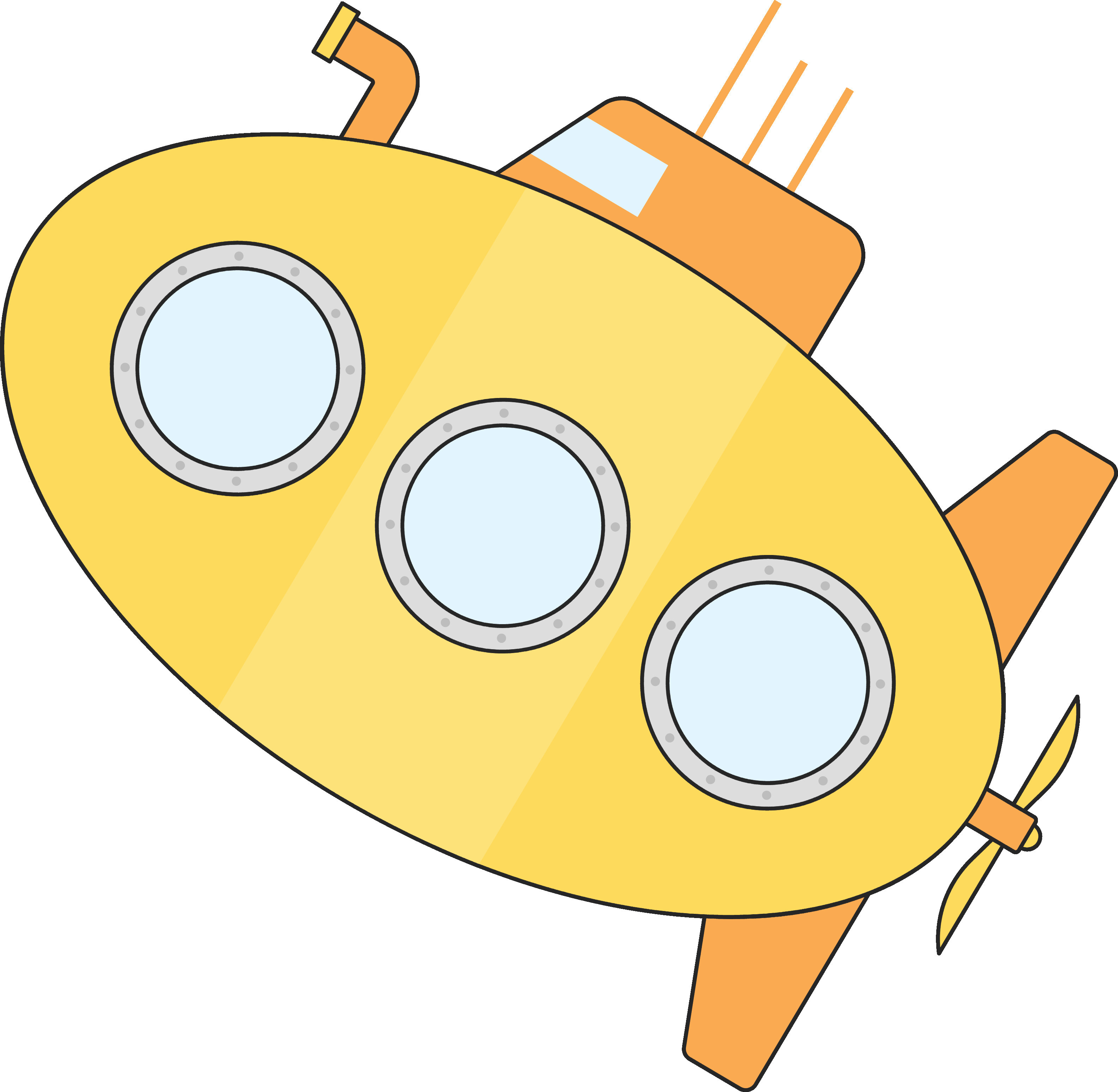 Flat Illustration of Yellow Submarine Icon. 24556269 Vector Art at Vecteezy
