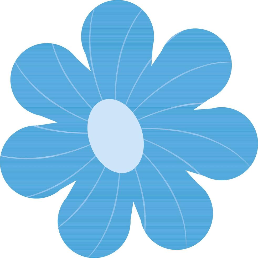 Beautiful Blue Flower Element. vector