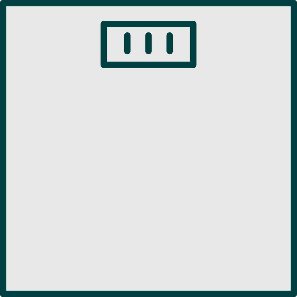 Flat Style Grey Weighing Scale Icon. vector