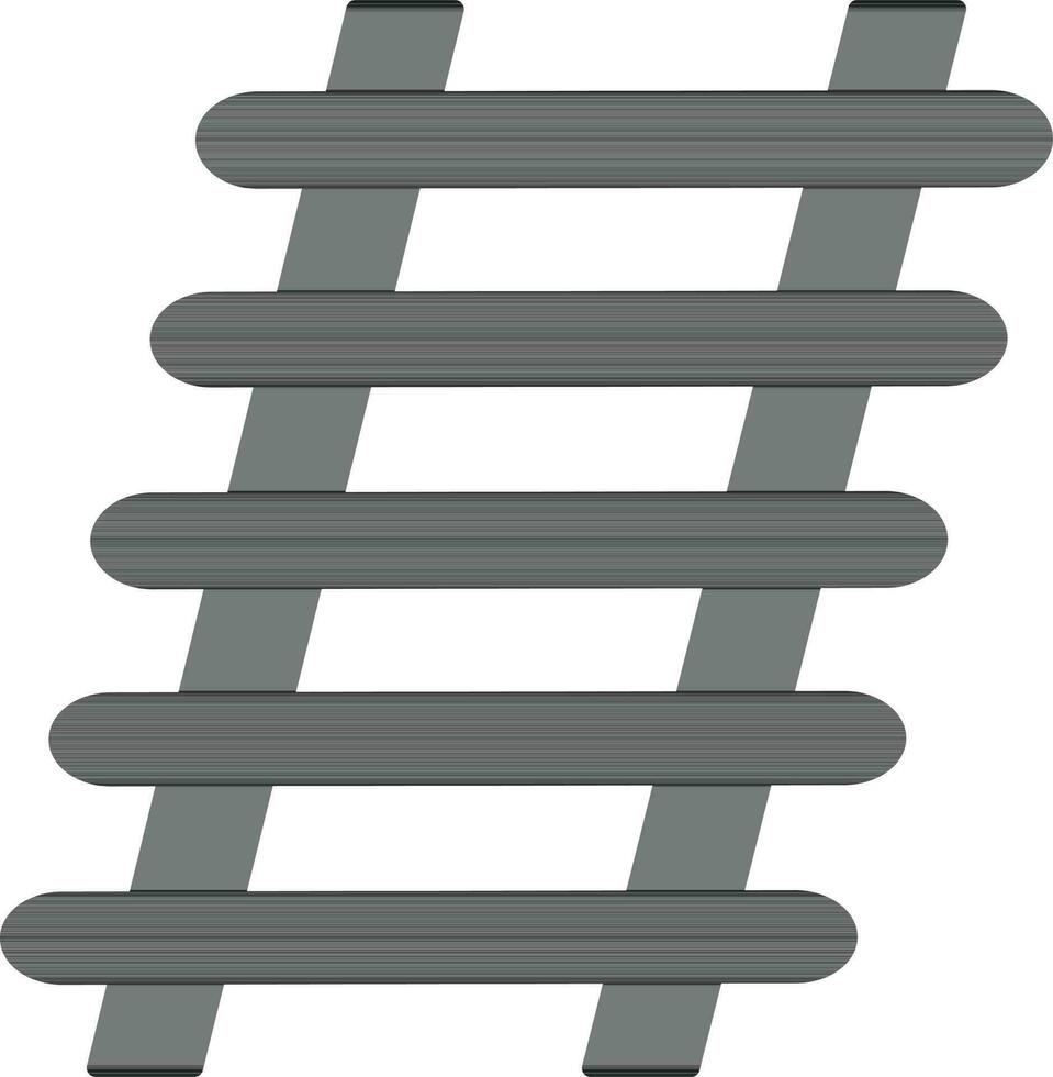Illustration of ladder icon in flat style. vector