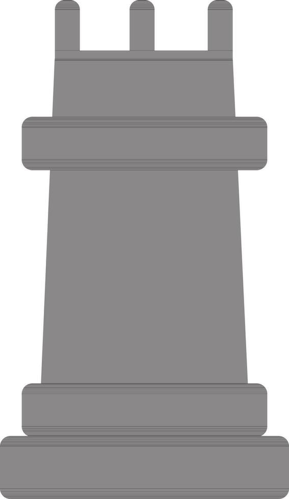 Black chess on white background. vector