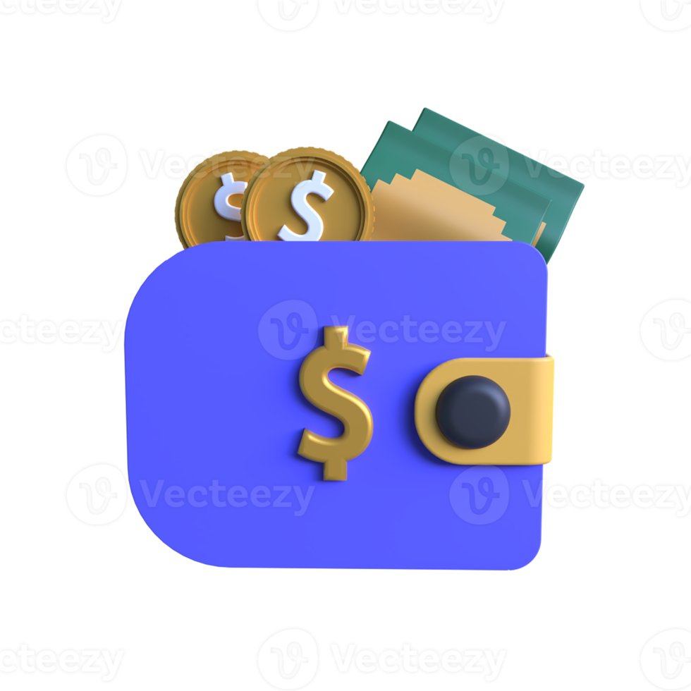 Wallet 3D Icon ui png transparent background 24557914 PNG