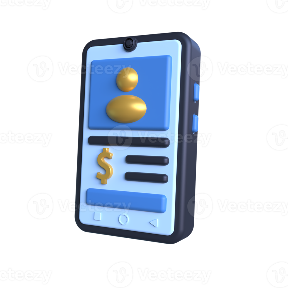Online Bank Account 3D Icon ui png transparent background