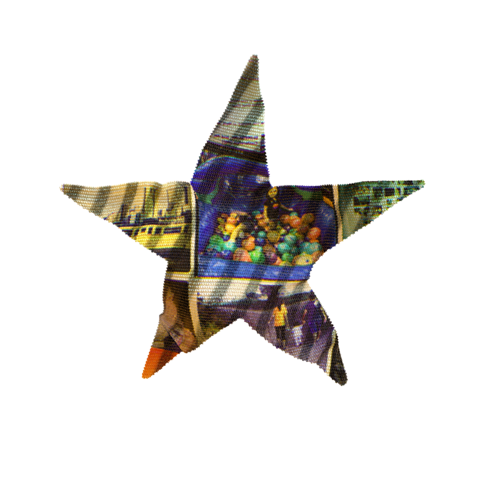 Star-shaped cloth for your graphic, digital art needs. png