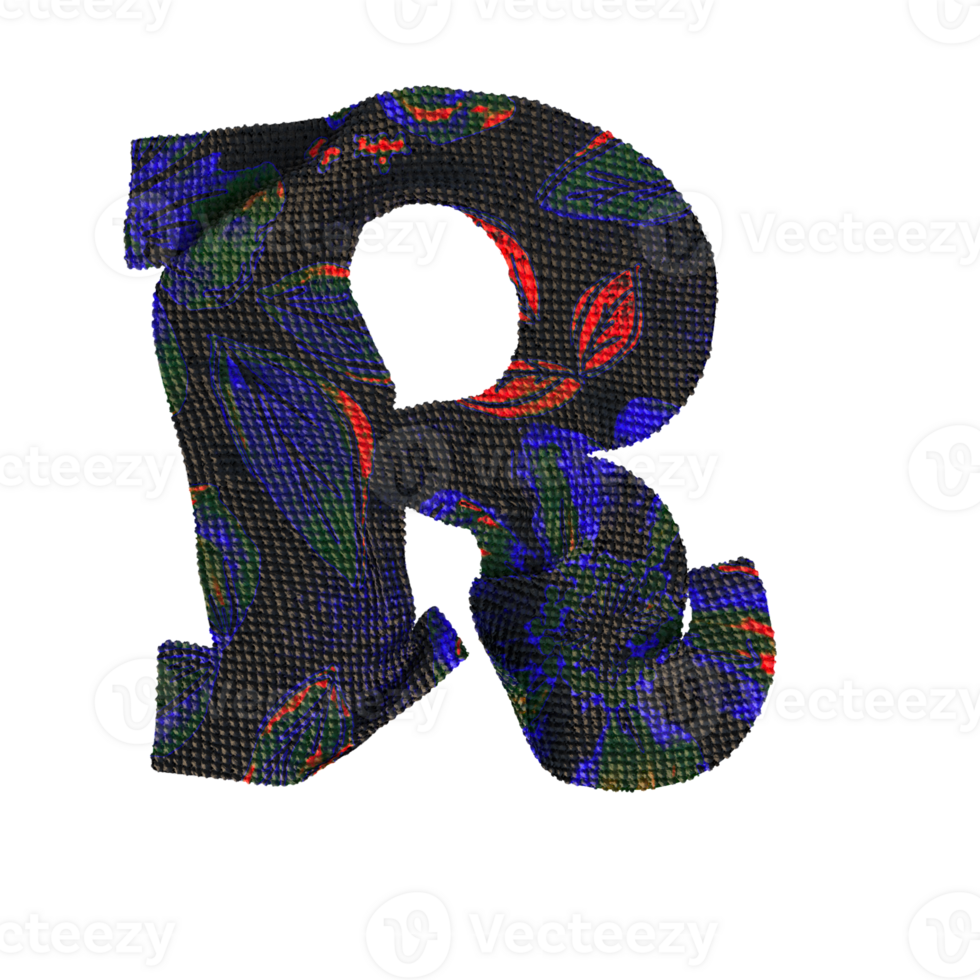 Cloth letters and numbers.  Perfect for your digital art needs. png