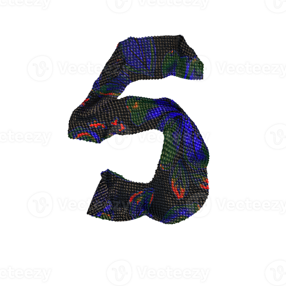 Cloth letters and numbers.  Perfect for your digital art needs. png