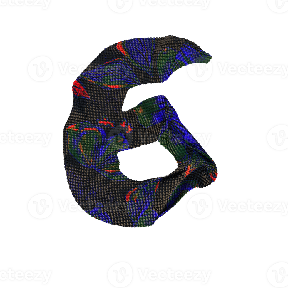 Cloth letters and numbers.  Perfect for your digital art needs. png