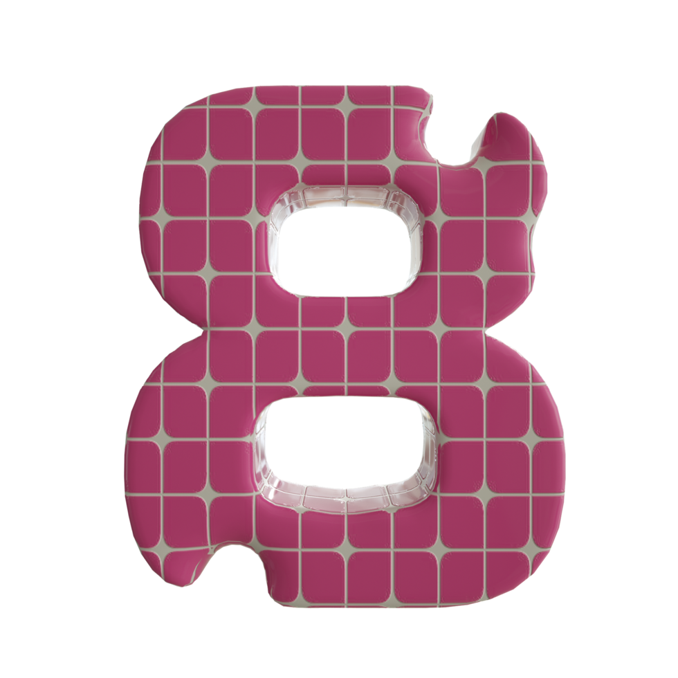 3D rendered numbers for your poster and video title needs. Also for your collage art. png