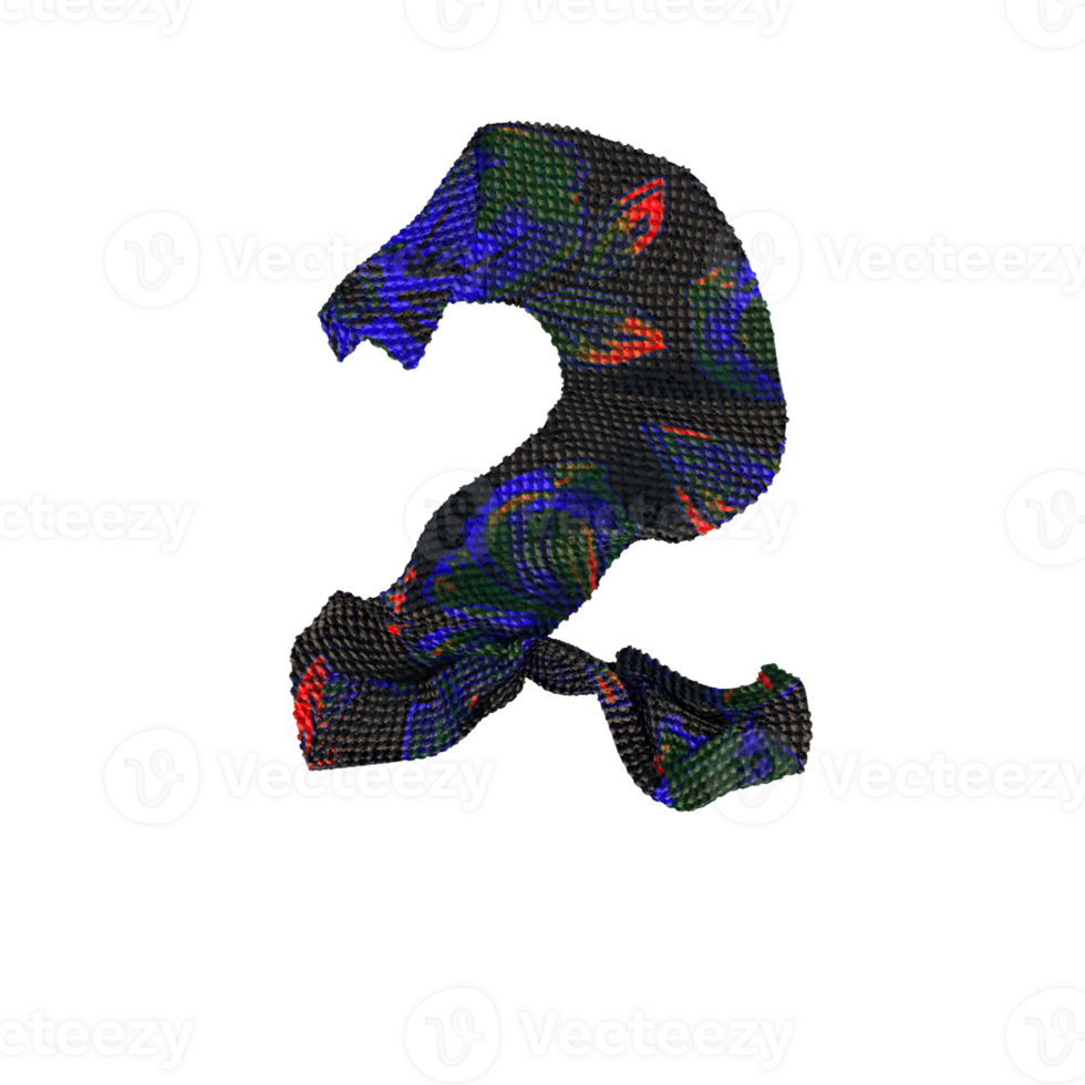 Cloth letters and numbers.  Perfect for your digital art needs. png