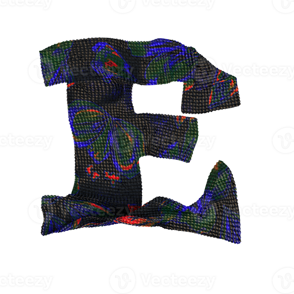Cloth letters and numbers.  Perfect for your digital art needs. png