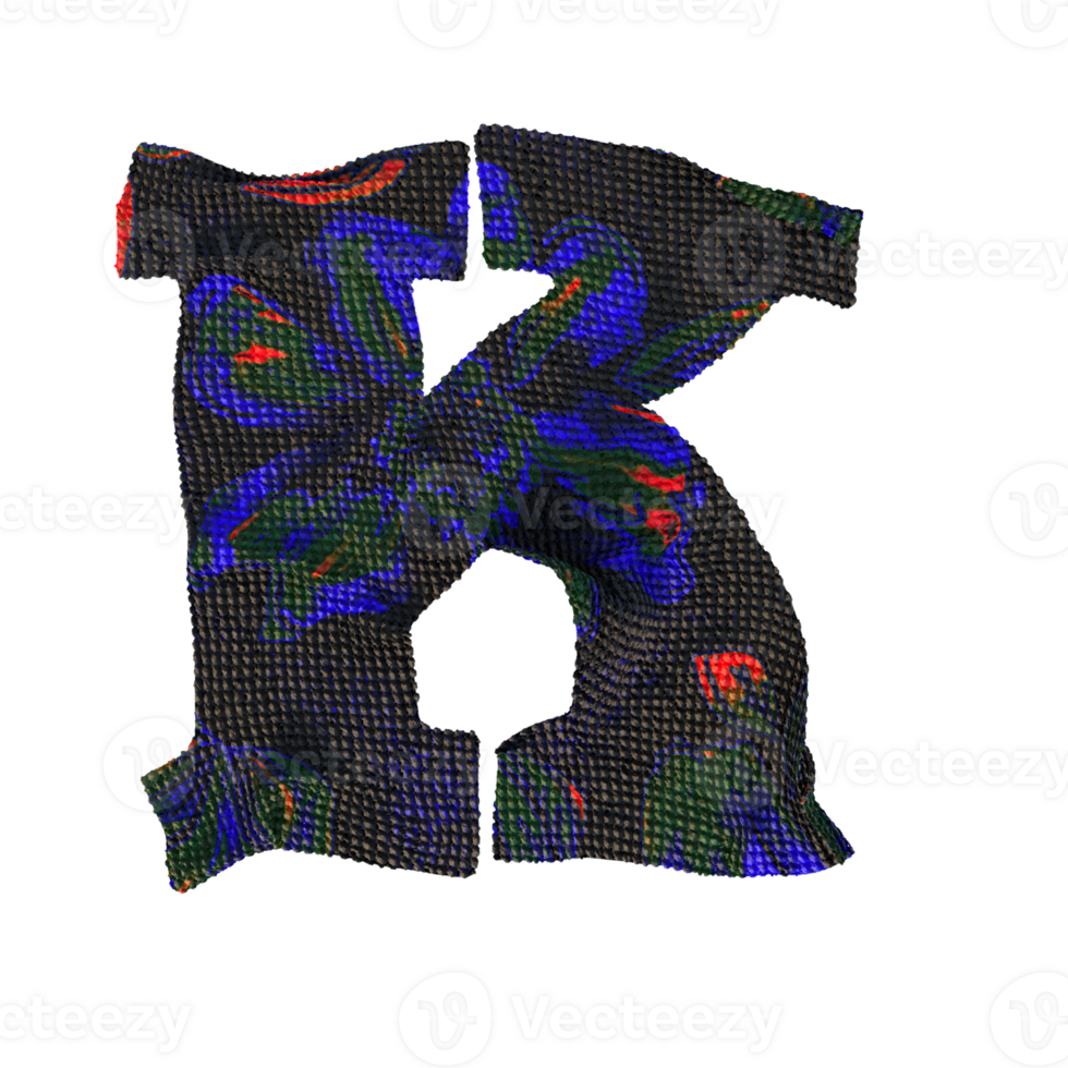 Cloth letters and numbers.  Perfect for your digital art needs. png