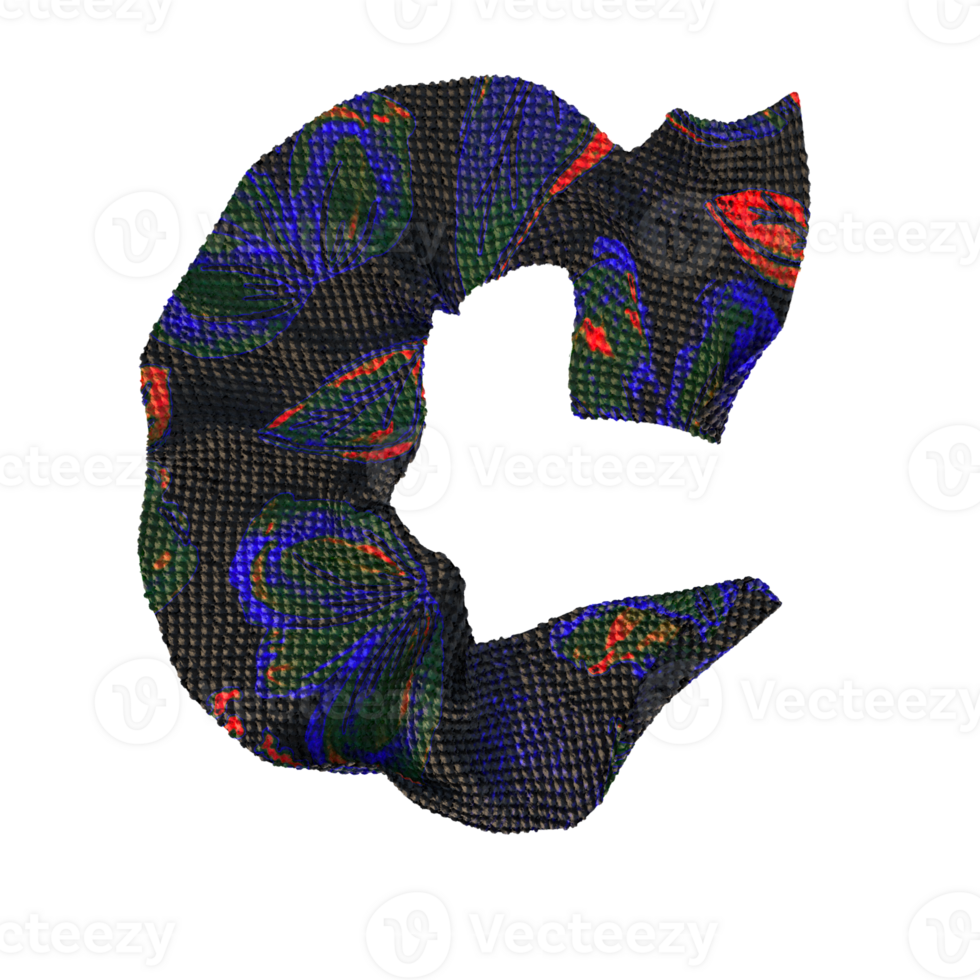 Cloth letters and numbers.  Perfect for your digital art needs. png