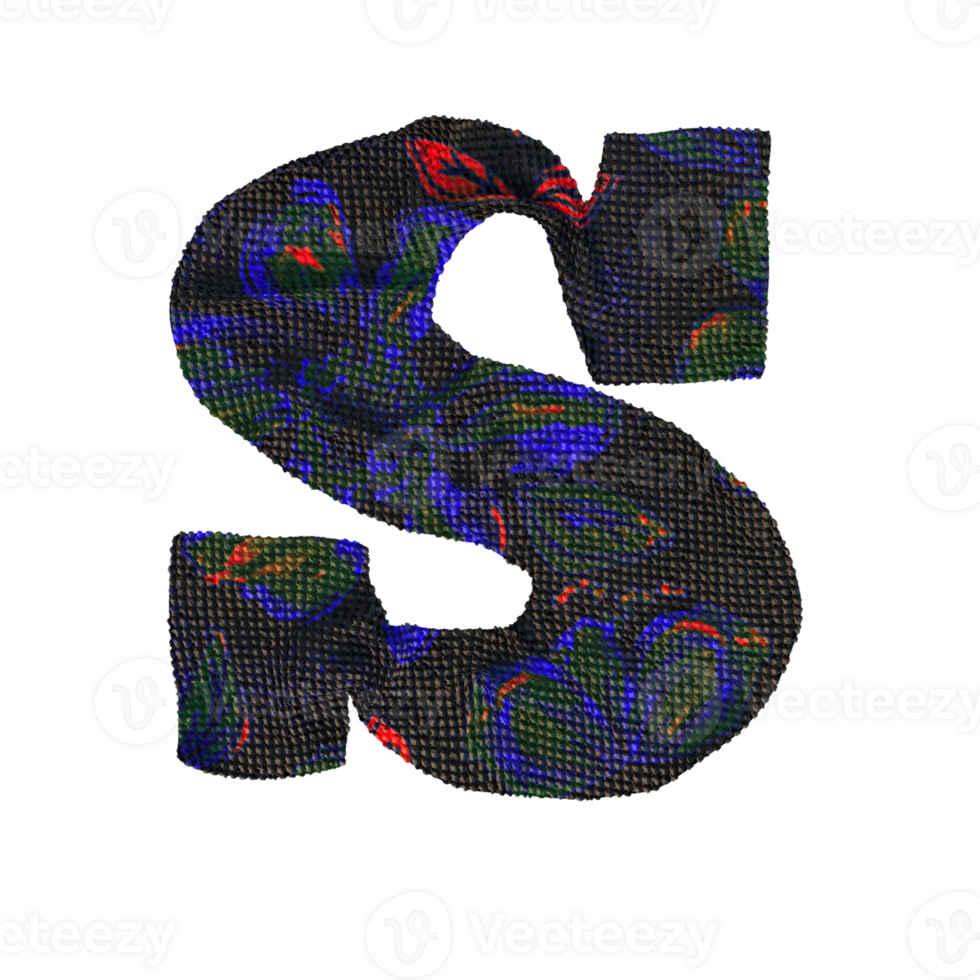 Cloth letters and numbers.  Perfect for your digital art needs. png