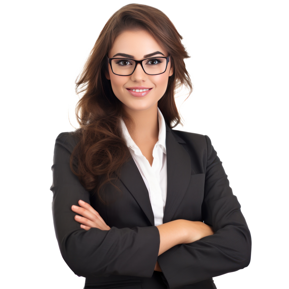 Business woman isolated. Illustration png