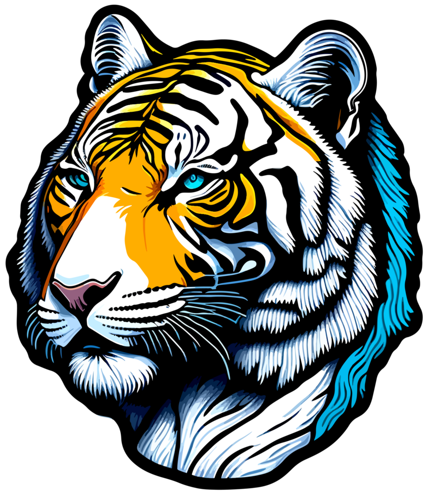 Tiger Head Logo Mascot with png