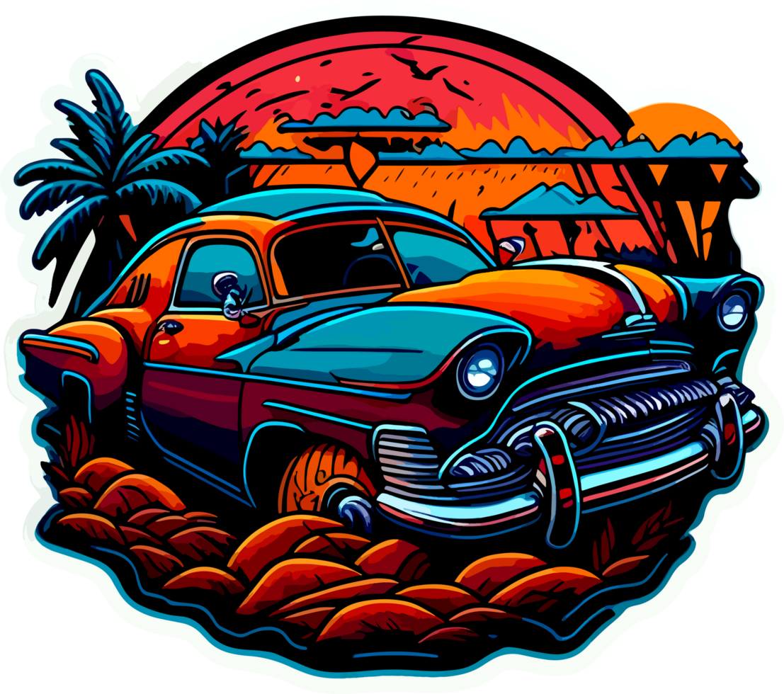 Vintage Logo Car Sticker with png