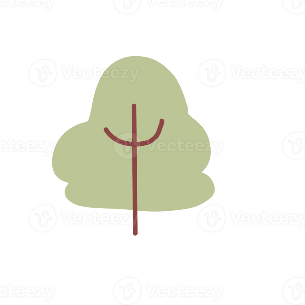 Tree cartoon green  doodle png
