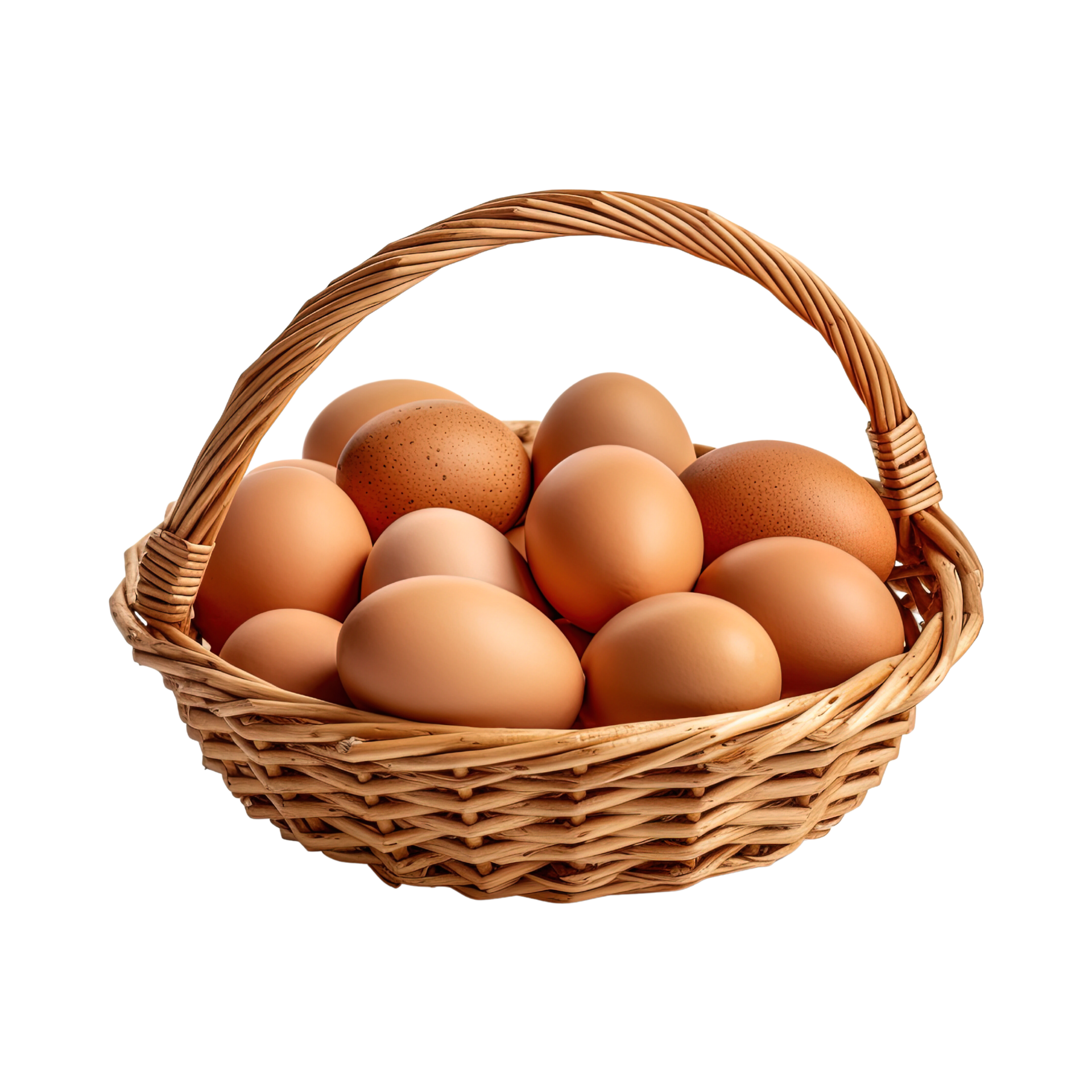 Eggs in basket isolated on transparent background. 24558921 PNG