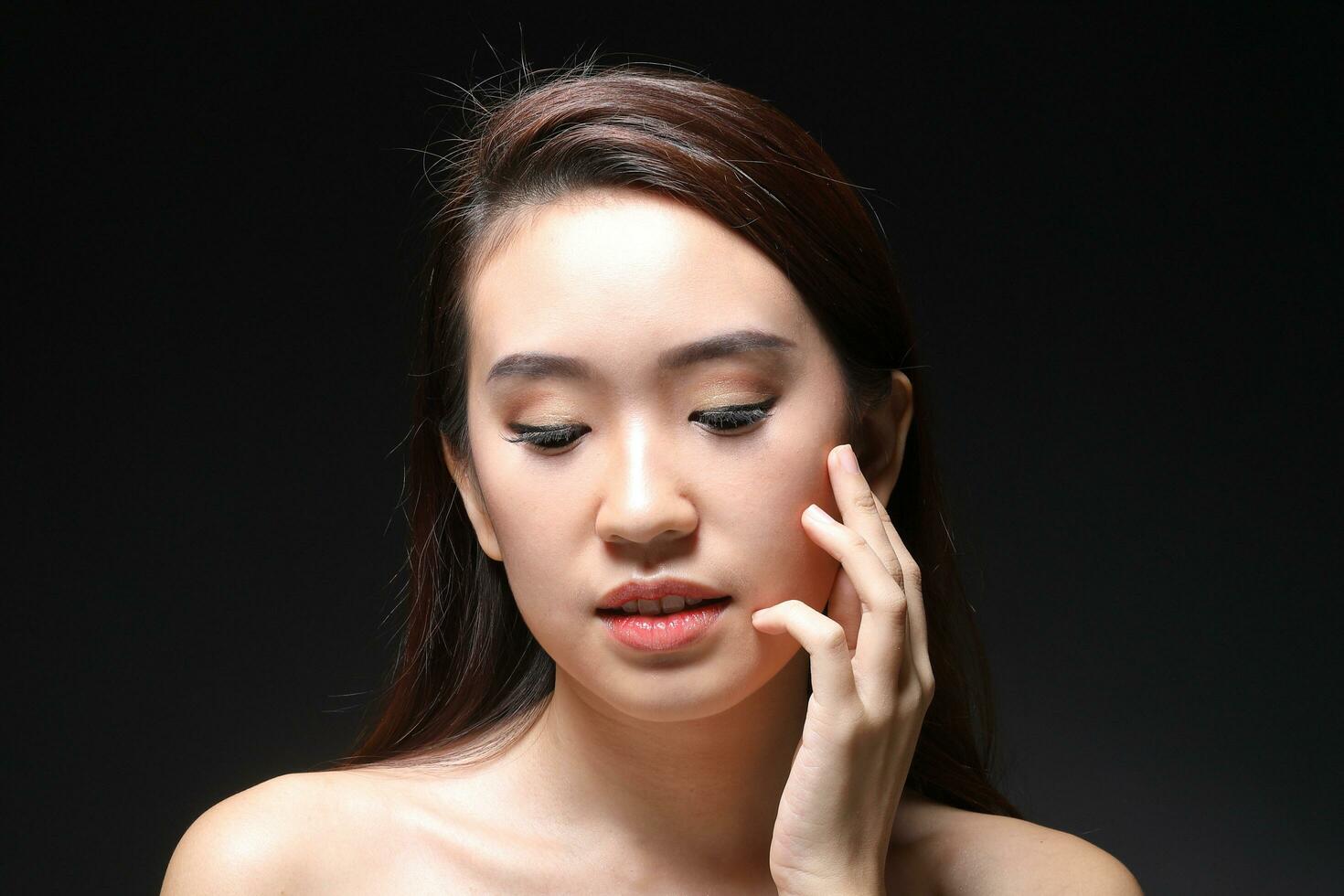 South east Asian beautiful young lady fashion makeup cosmetic photo