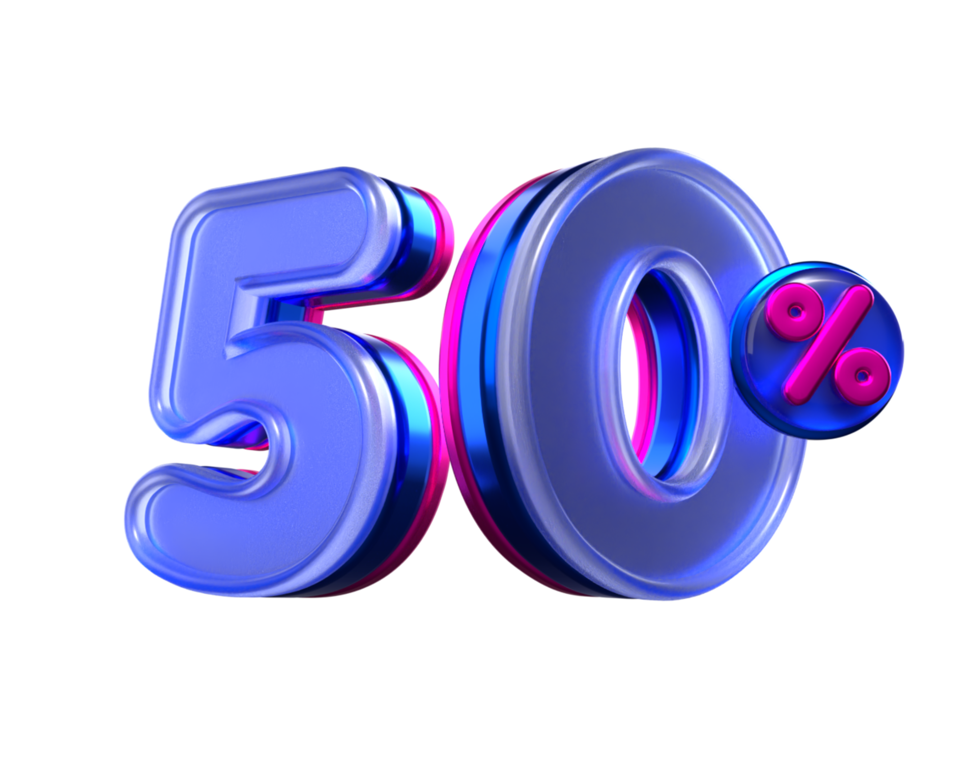 3D Number 50 Percentage Sale Discount Purple Pink Neon Colors 3d-number-50-percentage-sale-discount-purple-pink-neon-colors