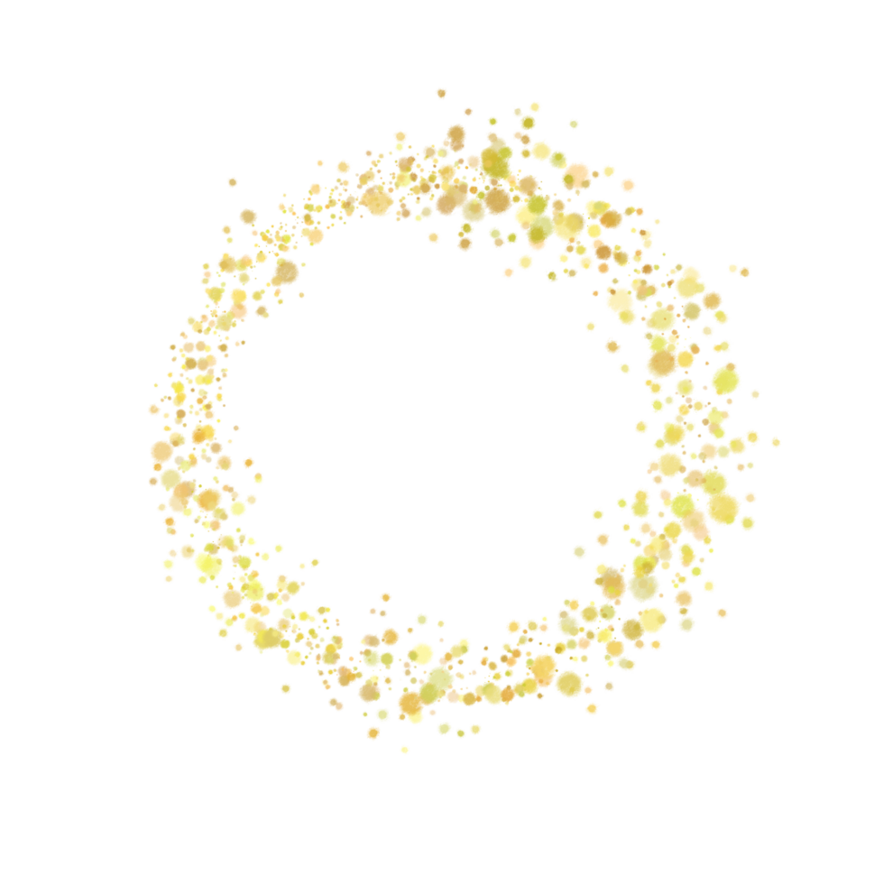 Round dots frame with empty space for your text. Frame made of spots or dots of Circle shape. png