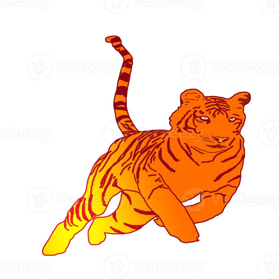 icon tiger king of jungle png
