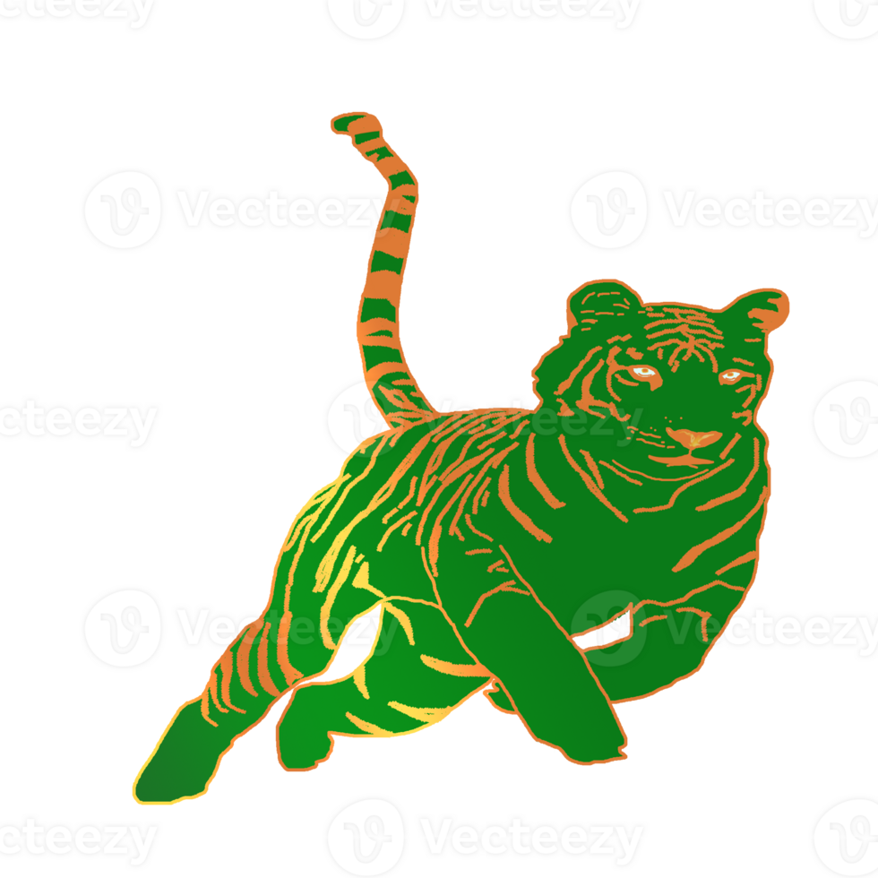 icon tiger king of jungle png