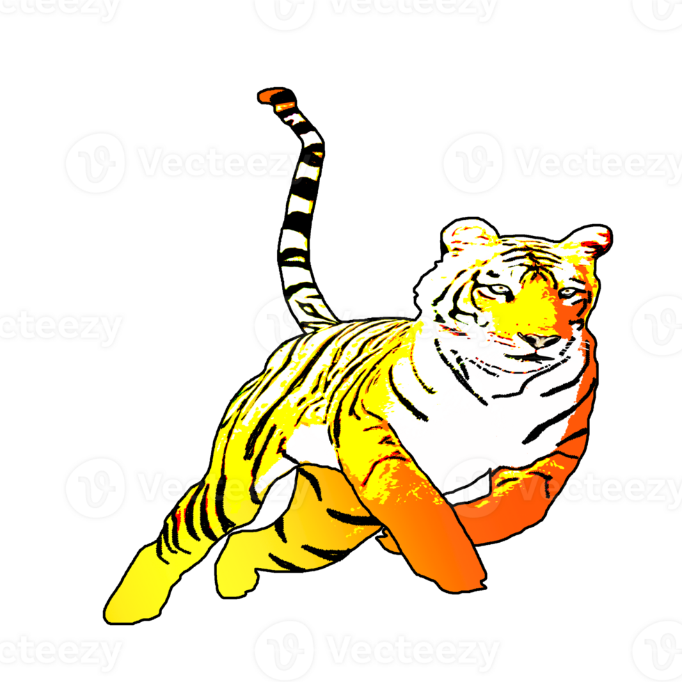 icon tiger king of jungle png